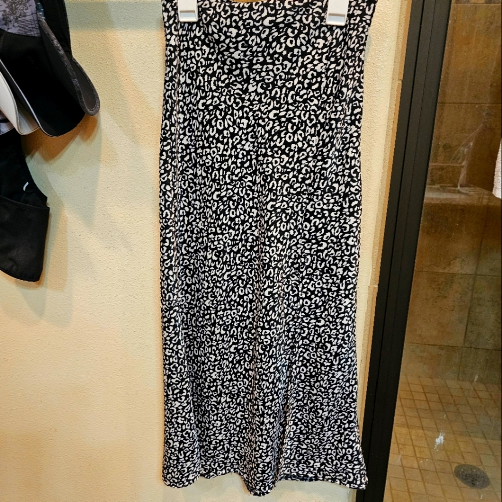 Mikey and Joey small skirt black and white leopard print